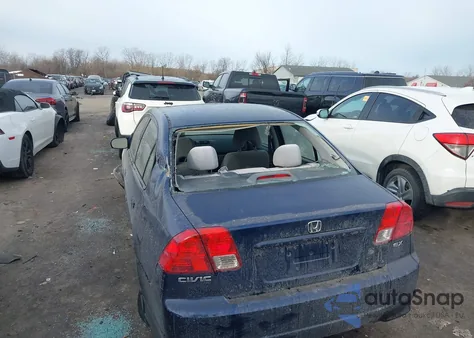 2004 Honda Civic Ex z USA, uszkodzony, nr VIN 1HGES26704L018214